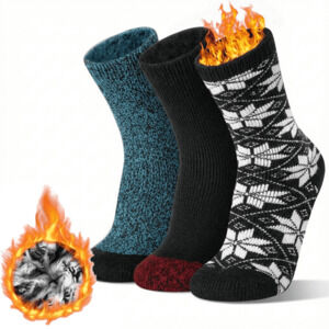 Loritta 3 Pairs Thermal Socks for Women